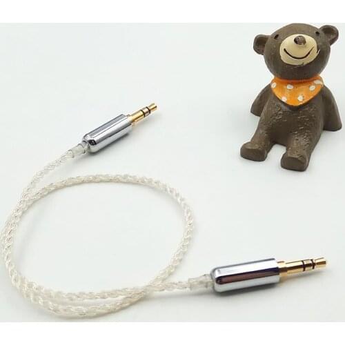 Fever 3.5mm male to male AUX cable silver plated cable