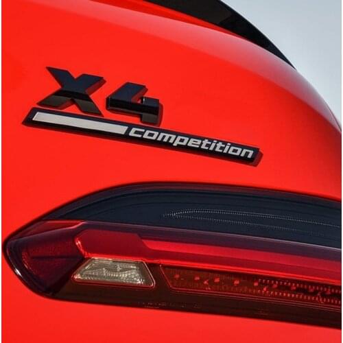 Glossy Black COMPETITION Bar Underlined Emblem for BMW Thunder Edition M1 M2 M3 M4 M5 M6 M7 M8 X3M X4M X5M X6M Car Trunk Sticker