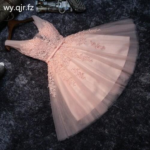 HJZY-90#Cocktail Dresses Party Prom Short New Bridesmaid Graduation Company Annual Meeting Pink Host Show Birthday Dress Giris