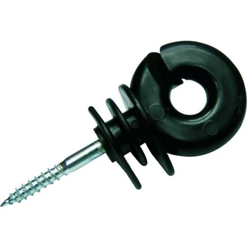 Electric Fence Insulators Screw In Ring Insulator For Wood Post Insulator Fencing Accessories Wholesale