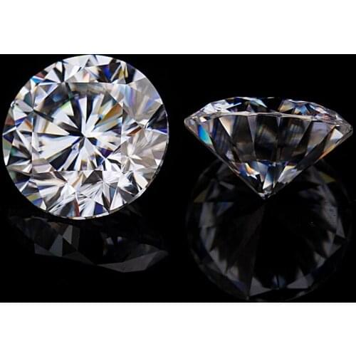 Loose moissanites stones 3ct 9mm EF color high quality test positive lab creadted round cut for free shipping