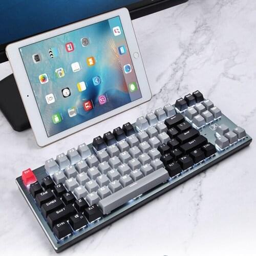 Bluetooth 2.4G Wireless Dual Mode Mechanical Keyboard Type-C Wired 87 Keys RGB Backlit Gaming Keyboards For Tablet Laptop Phone