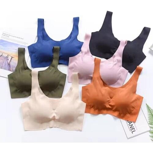 Women Bra Panties Set Push Up Sports Bra Set Sexy G-String Seamless Top Plus Size Bra Thong Lingerie Fitness Crop Top Underwear