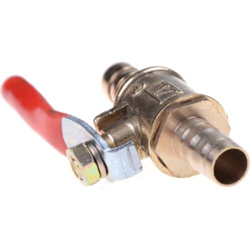 Brass 6/8/10mm Mini Shut Off Ball Valve Drain Cock Shutoff Air Water Oil Flow Control Plumbing Fitting