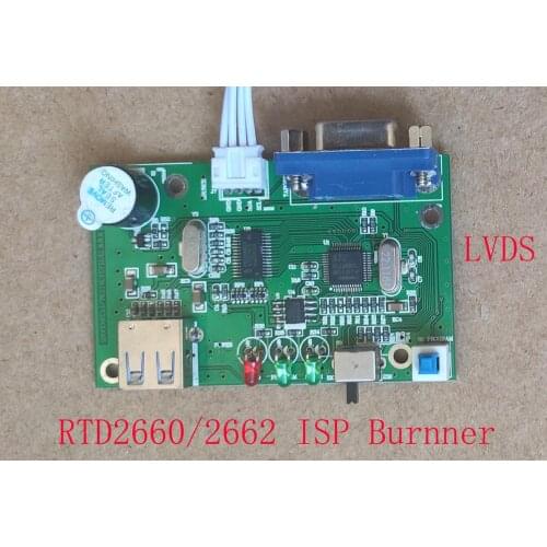 LVDS EDP ISP Programmer Burnner For RTD2660/2662 RTD2537/RTD2185/2195 Driver Board 1920*1080 2560*1600 4K Board Burnner Writer
