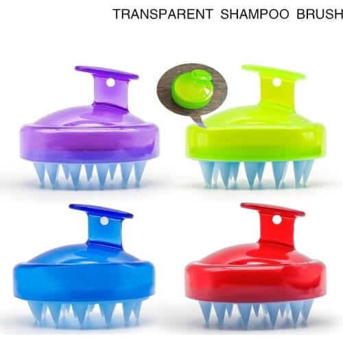 1Pcs Multifunctional Handheld Massage Brush Head Body Scalp Massage Brush Comb Hair Cleaning Comb Head Massager