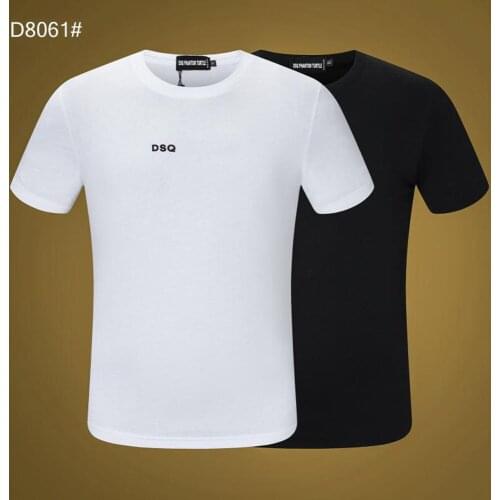 DSQ PHANTOM TURTLE Mens Short Sleeve Logo Series Graphic T-Shirt Men Fashion Print Cotton Tees Breathable Quality Tops D8061