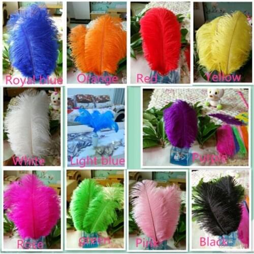 New! 100 pc high quality ostrich feathers, 8-10 "/ 20-25cm DIY wedding decoration / All kinds of handicrafts accessories