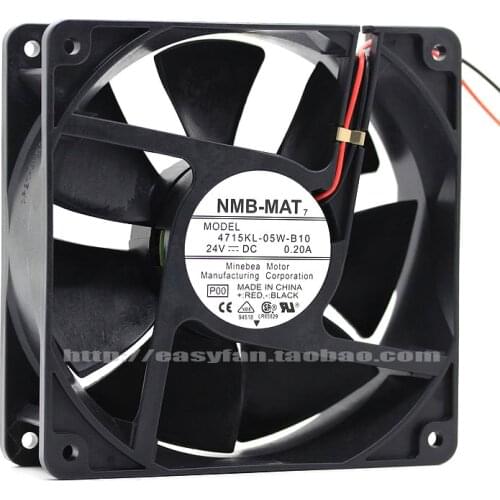 NEW NMB-MAT Minebea 4715KL-05W-B10 12038 24V 0.2A Double Ball bearing Frequency converter cooling fan
