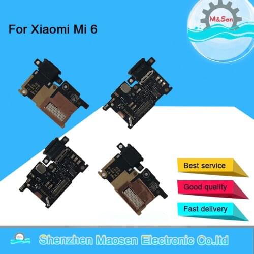 Original M&Sen For Xiaomi 6 Mi 6 Mi6 M6 Charging Fast Charger Dock Connector Port Board Micro Flex Cable USB With Finger Unlock