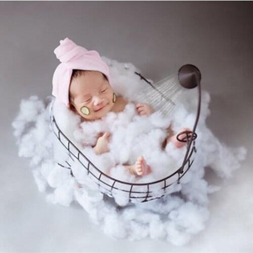 Baby Boy Photography Props Iron Bathtub Shoot Accessories Fotografie Props Recien Nacido Basket For the Newborn Bed