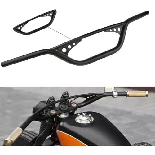 Motorcycle 1inch 25mm Handlebar Handle Bar Chrome Black for XL883 1200 X48/Dyna/Softail