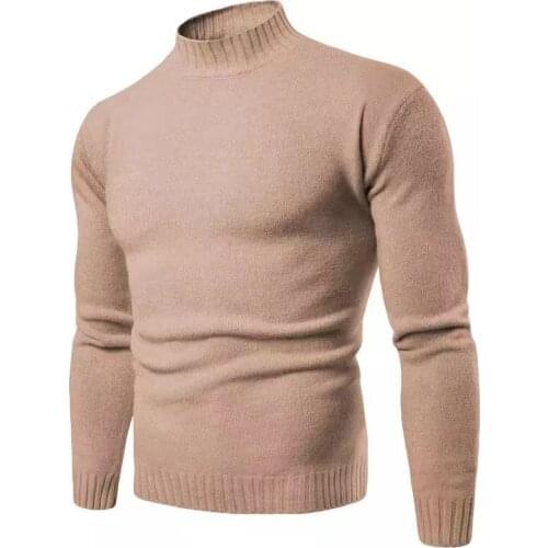 SHOUAI Men's Knitted Pullovers