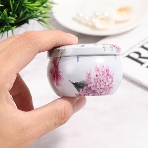 2.2OZ Personality Candy Box Drum-shaped Cookie Box Party Supply Tea Pot Tin Box