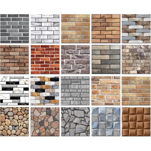 Waterproof Board Living Room Bedroom Childrens Room Diy Brick Stickers Self-adhesive Wallpaper Peeling Foam 3d Wall Stickers Ho