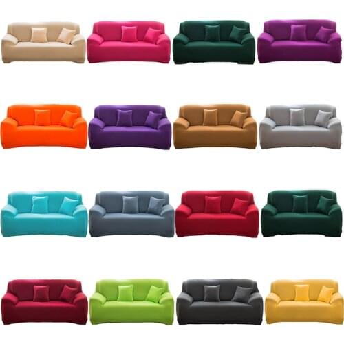 Four Seasons Universal Sofa Cover Solid Color Stretch Sofa Cover Cushion Full Fabric Sofa Cover Non-slip Sofa Towel Dust Cover