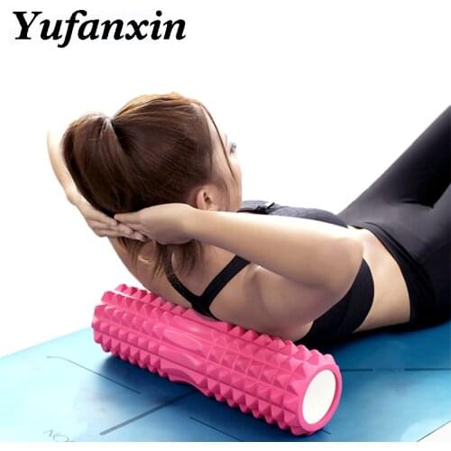 Yoga Column Fitness Pilates Yoga Foam blocks Train Gym muscle relax Massage Roller Grid Trigger Point Therapy Physio Exercise