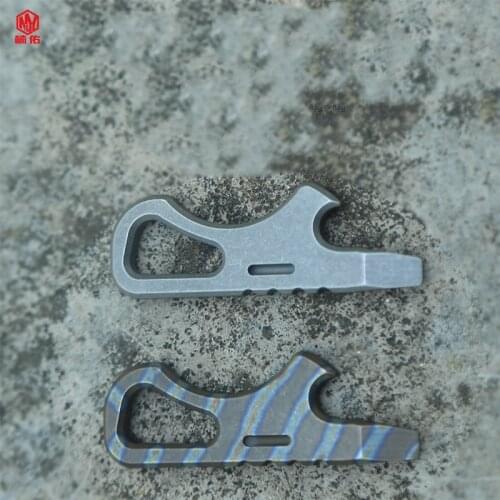 1PC Outdoor Multifunction EDC Tool Multitool Titanium Alloy Opener Screwdriver Crowbar Combination Tool Portable Keychain Tool