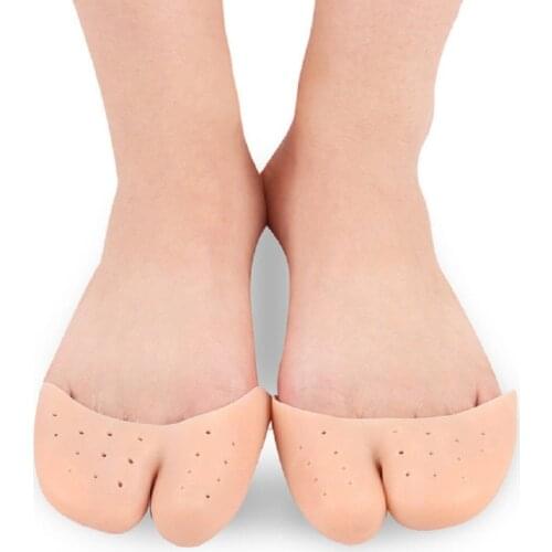 2Pcs Toe Straightener Cover Ballet Hallux Valgus Corrector Silicone Protector Orthopedic Foot Separator Care Pain Relief