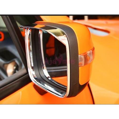 2016-2017 Door Mirror Rain Shield Trims Protector ABS Chrome Car Styling For Jeep Renegade Accessories