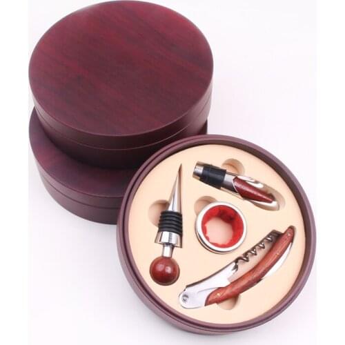 4 Pieces Wine Opener Wine Accessories Bottle Opener Beer And Wine Opener Ring Opener Decanter Cork Ccrew Accessories Gift Set