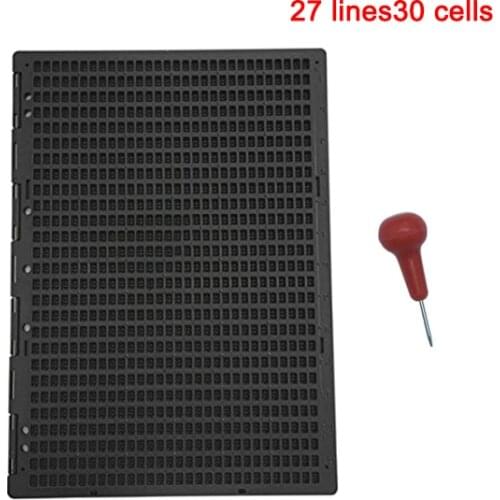 9 Lines 30 Cells/4 Lines 28 Cells/27 Line 30 Cells Braille Writing Slate with Stylus JR Deals