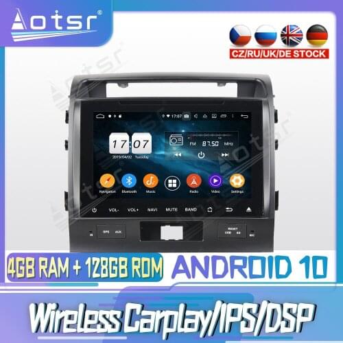 Android 10 PX6 128G For TOYOTA Land Cruiser 2008-2012 DVD GPS Navigation Auto Radio Stereo Video Multimedia Player HeadUnit 2din