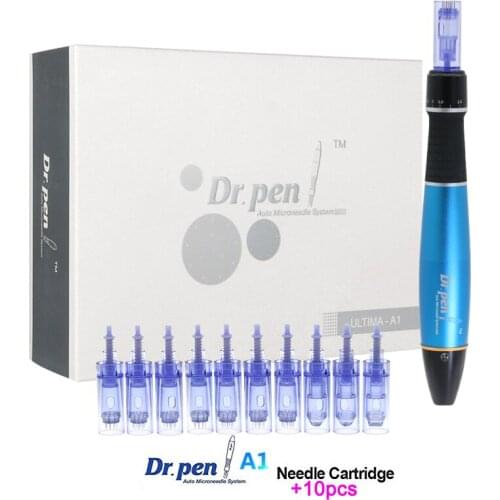 Wireless Dr. Pen Ultima A1 Micro Needling Machine Derma Pen Microneedle Therapy With 12pcs Cartridges Needles Skin Care Tool