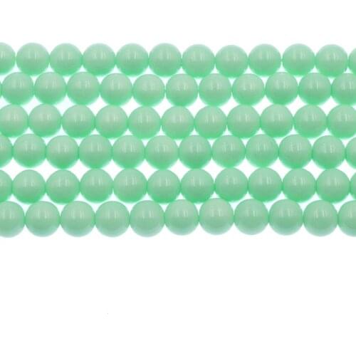 Jewelry Making Craft Loose Beads for DIY Necklace Bracelet Baking Paint Glass Ball Spacer Decoration Accessories Finding 15" B87