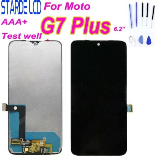 Original LCD For Motorola G7 Plus LCD Display Touch Screen Digitizer Assembly Replacement Parts 6.2" Screen