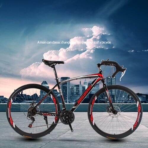 Mountain Bike Cross Country Outdoor Oil Spring Fork Bicycle Fat Bike Dual Disc Brakes Shock Absorbers Bicycle Free Delivery