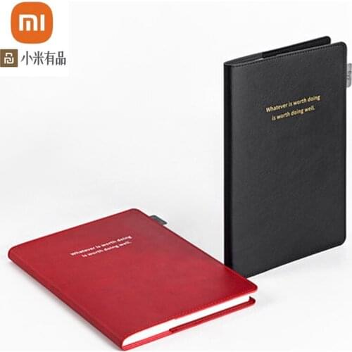 Xiaomi youpin leather notebook business people student hot stamping PU leather notebook teachers notebook