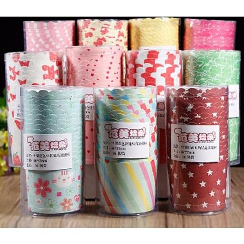 Oven Safe 16pcs Factory Outlet Cupcakes Baking Cake Cups Paper Cupcakes Disposable Molds
