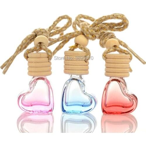 Refillable Perfume Bottle Scent Bottle Empty Glass Essential Oil Carry Bottle Car Pendant Gift F1160