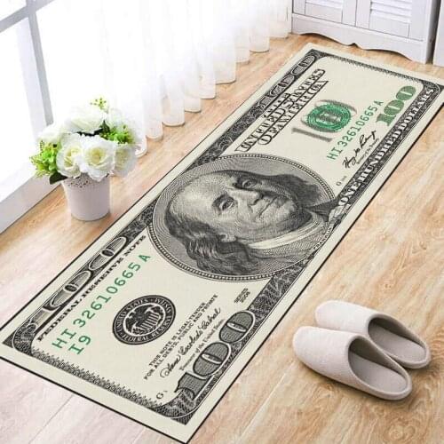 Fashion brand personality retro dollar dollar creative hallway corridor long carpet living room bedroom bedside bed mat