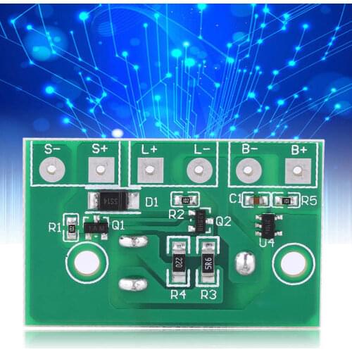 Solar Controller Module Control Circuit Board with Switch for 3.7V Battery New