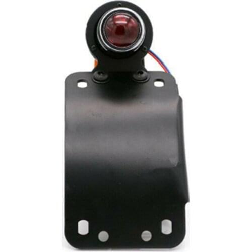 Motorcycle 12V Side Mount License Plate Brake Tail Light Bracket For Harley Dyna Honda Yamaha Ducati Aprilia Suzuki Kawasaki