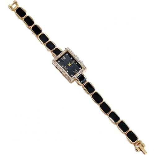 Women Watches Fashion Geometry Square Small Dial Watch Rhinestone Shiny Quartz Wristwatch Gift Female Lady Elegant Luxury Watch