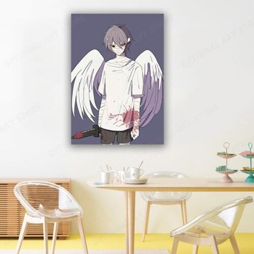 Classic Anime Angels of Death Poster Cartoon Role Print Art Canvas Painting Manga Character Fans Gift Kids Room Decor
