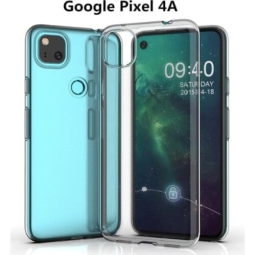 For Google Pixel 4A Clear Silicone Soft TPU Ultra thin Crystal Case Back Cover Protector