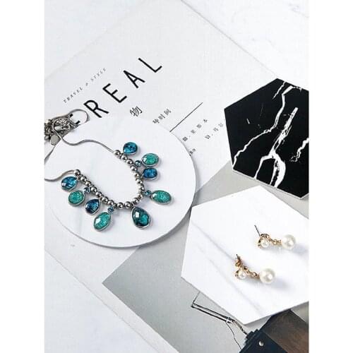 PVC Marble Mat Soft Rubber Photo Props Ornaments Jewelry Jewelry Nail Art Props Coaster Photography Shooting Props