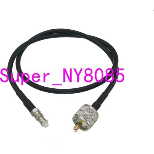 RG58 UHF PL259 Male Plug to FME Female Jack Straight RF Jumper pigtail Cable 4inch~20M
