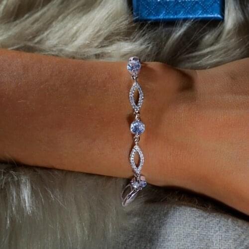 Luxury Tennis bracelet White Yellow Gold Filled 6mm AAAAA Zircon Party Wedding bracelets for Women Men Hiphop Jewerly