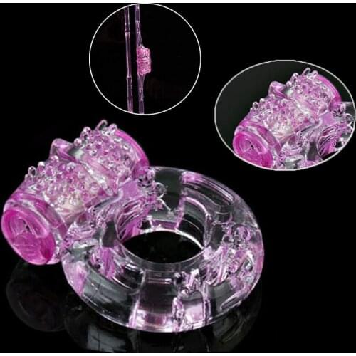 Silicone Vibrator Cock Rings Persistent Erection Penis Ring Delay Ejaculation Adult Sex Games Toys for Men Exotic Accessories