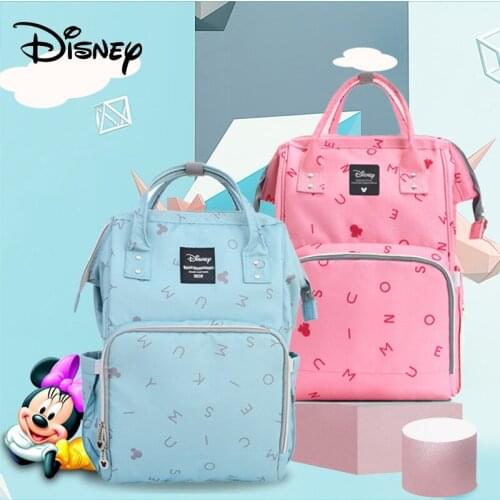Disney Mickey Baby Usb Diaper Bag Fashion Large Capacity Mummy Maternity Bag Multi-function Mummy Travel Bag Stroller Nappy Bag