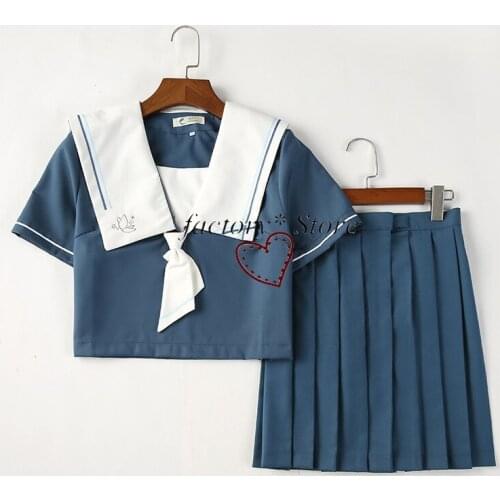 Uniform Japanese Hipster Soft Sister Sailor Suit College Style School Uniform Suit Graduation Performance Wear