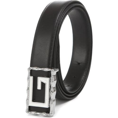 Western cowboy mens leather personality all-match belt