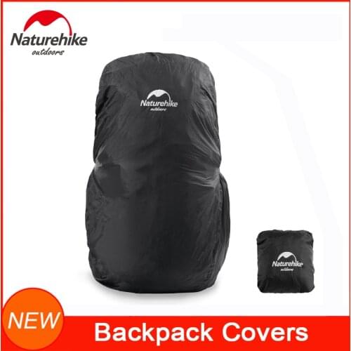 NatureHike New Packable Backpack Cover Nylon Waterproof Backpack Rain Cover with build-in Pouch Storage Bag for Hiking Camping