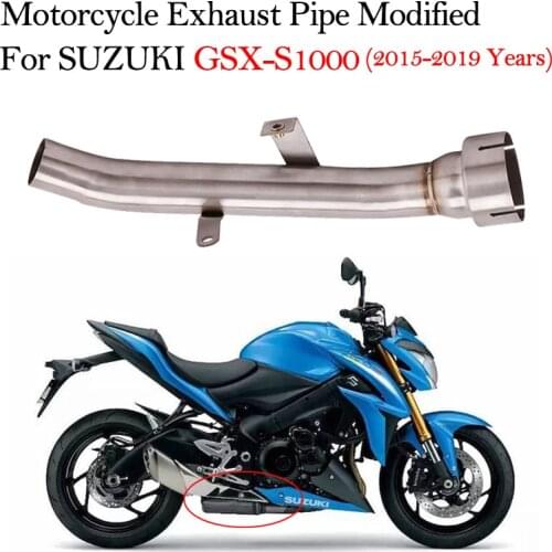 Motorcycle Exhaust System Modified Middle Intermediate Connecting Pipe For Suzuki GSXS1000 GSX-S1000 GSX S1000 2015-2019 Years