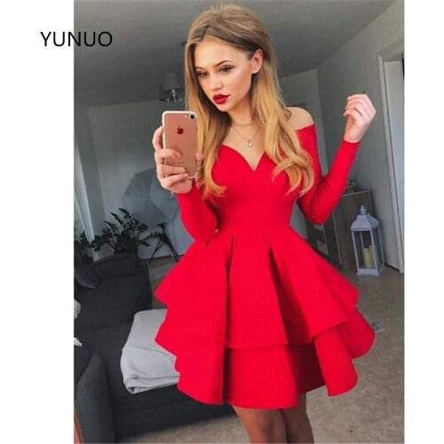 YuNuo V-neck Women Dresses
